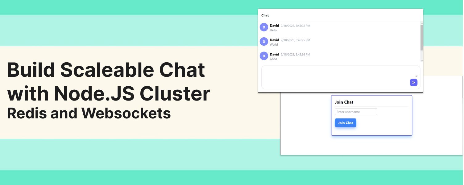 Build Node.JS Chat App with WebSocket, Node.js Cluster and Redis