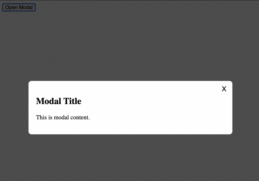 Creating A Reusable Pop- Up Modal in React from Scratch